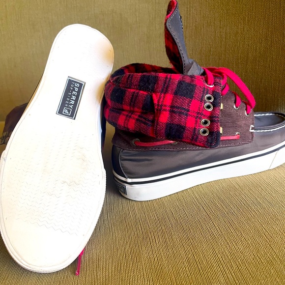 Sperry Top Sider Acklins Brown Corduroy Ankle Boots Women's US 6M - Picture 2 of 5